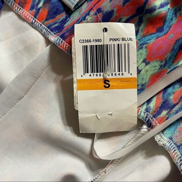 Charlie Jade Strapless Pink/Blue Bodycon Dress Size S/P NWT - Picture 13 of 15